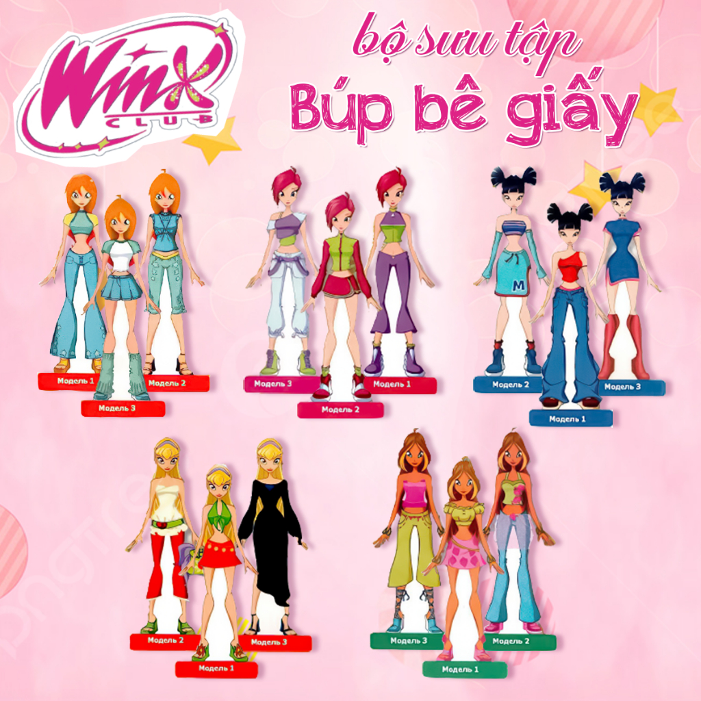 [Winx Club] - Búp bê giấy, quà tặng cho các Fan hâm mộ Series Winx Club