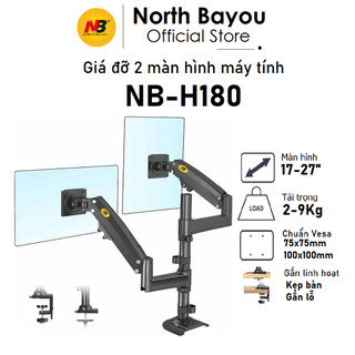 Giá treo 2 màn hình North Bayou NB-H180 Từ 17 - 27 inch Tải trọng 2-9kg