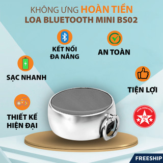 Loa Bluetooth Mini Bs02 2023 Loa butooth thông minh có móc treo tiện lợi, có khe cắm thẻ nhớ