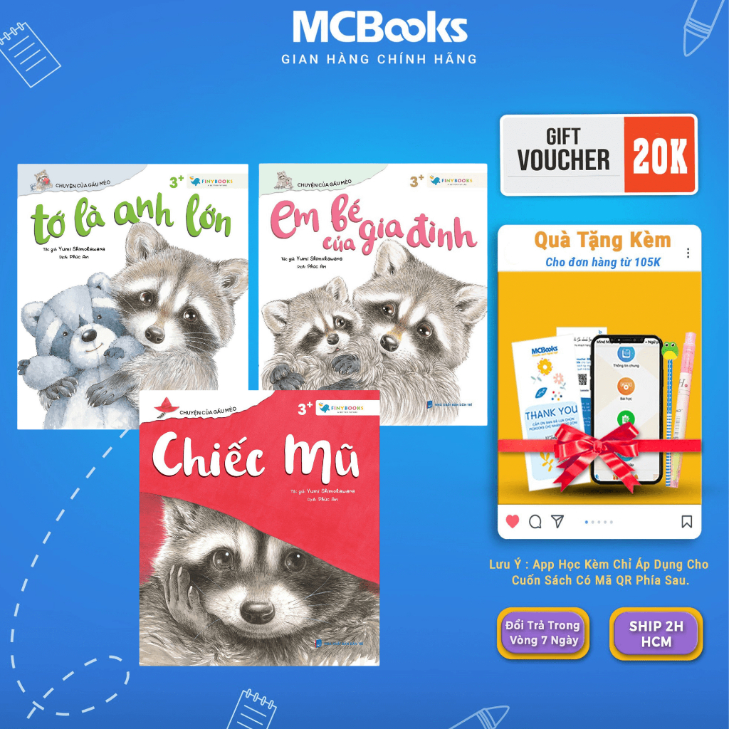 Sách - Bộ Sách Chuyện Của Gấu Mèo Mcbooks ( lẻ hoặc combo 3 quyển)