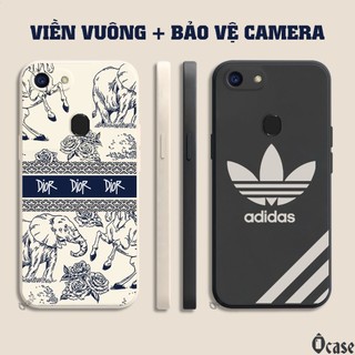 Ốp lưng Oppo F5 / F5 Youth / F7 / A79 gấu cạnh viền vuông có bảo vệ camera