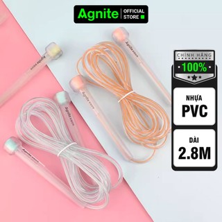Dây nhảy thể dục tăng cường thể lực hỗ trợ giảm cân Agnite chính hãng trong suốt lõi PVC cao cấp - F4122
