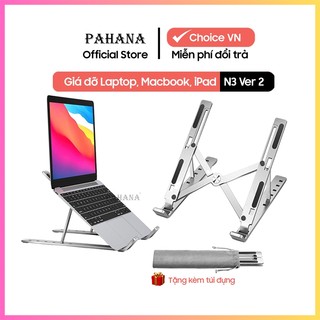 Giá đỡ máy tính Pahana ES-66.12 bằng nhôm có thể điều chỉnh được độ cao, đế tản nhiệt
