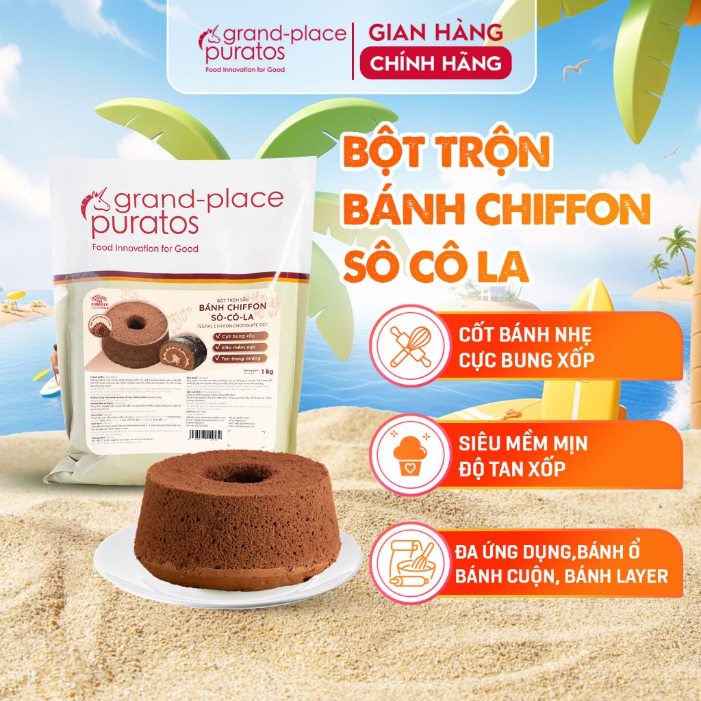 Bột trộn sẵn bánh Chiffon Socola - 4025175