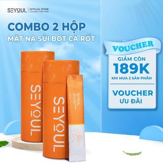 Combo 2 hộp mặt nạ sủi bọt cà rốt seyoul hỗ trợ giảm mụn đầu đen, thải độc và làm sạch sâu cho da