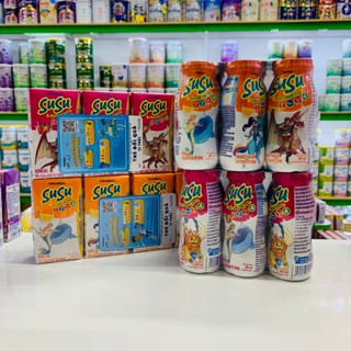 [Lốc 6 Chai] Sữa chua uống Vinamilk Susu Dâu - Cam