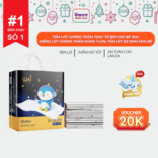 Tấm lót chống thấm Wai dùng 1 lần thay tã bỉm cho bé & mẹ sau sinh