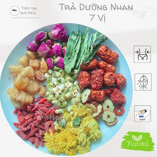 Trà Dưỡng Nhan 7 vị by Hely - Đẹp da, dáng xinh, an thần, ngủ ngon, giảm stress