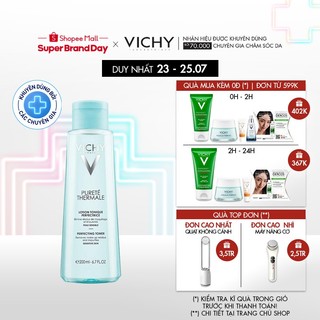 Nước cân bằng cấp ẩm dành cho da nhạy cảm Vichy Purete Thermale Perfecting Toner 200ml