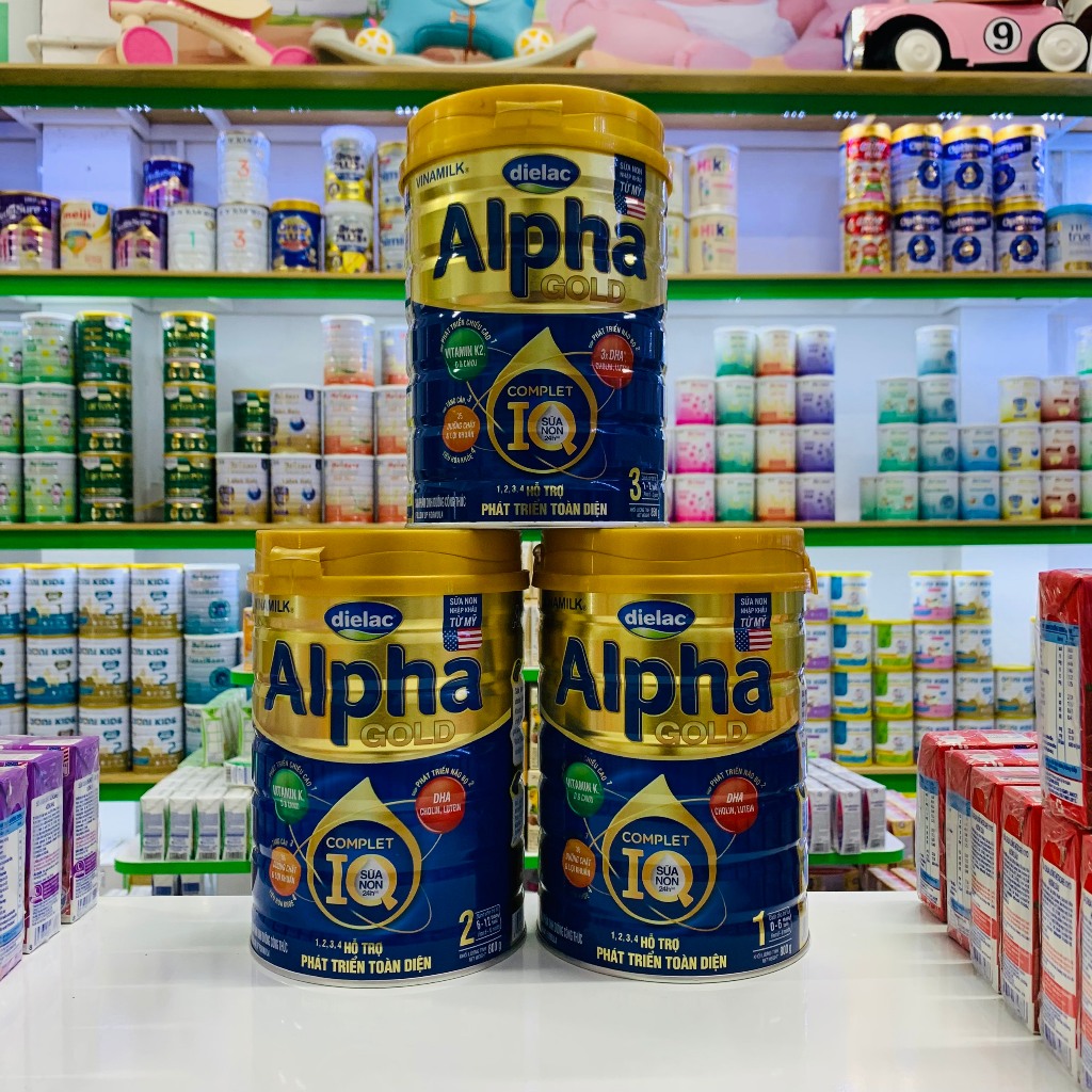 Sữa bột Dielac Alpha Gold số 1-2-3 (sữa non) 850g (0 - 2 tuổi) - Hàng chính hãng