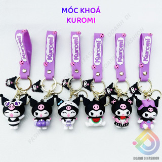 Kuromi móc khoá đẹp, móc treo ba lô, móc chìa khoá hoạt hình dễ thương, phụ kiện dây treo trang trí