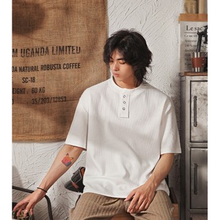 Áo thun cổ trụ unisex chất thun tăm 2N |GRU| Menswear