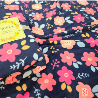 Xã 110k còn 99k. Mền nỉ cotton Hoa Văn đi học, văn phòng