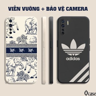 Ốp lưng Oppo Reno 3 /  A91 in hình gấu cạnh viền vuông có bảo vệ camera