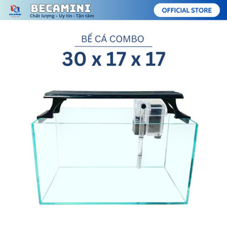 Bể cá mini COMBO ĐẦY ĐỦ, bể cá để bàn dùng nuôi kiểng hoặc thủy sinh