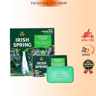 Xà bông cục Irish Spring 113g, xà bông Irish Spring Deodorant Soap Original