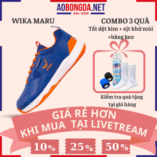 GIày Wika Maru, Giày Cầu Lông Bóng Chuyền Nam Nữ Giá Rẻ. Giày Thể Thao Đế Đệm Eva Thoải Mái Vận Động