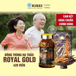 Viên uống Đông trùng hạ thảo Royal Gold Tohchukasou 420 viên- chuẩn Nhật nội địa