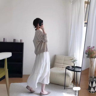 (Aheun.studio) 𝐀́𝐨 𝐜𝐚𝐫𝐝𝐢𝐠𝐚𝐧 xám tiêu 𝐥𝐞𝐧 𝐦𝐨̉𝐧𝐠 𝐜𝐨̂̉ 𝐭𝐫𝐨̀𝐧 𝐦𝐮̀𝐚 𝐭𝐡𝐮 nhà IMISS
