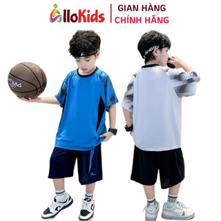 19-55kg bộ thể thao thông hơi cao cấp mẫu trơn cho bé trai size đại 2024