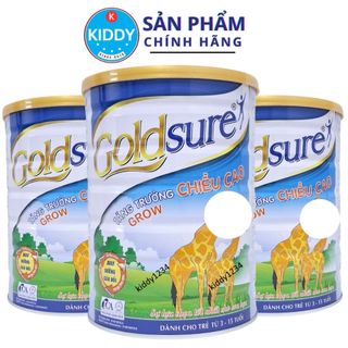 Sữa tăng chiều cao GOLDSURE CHIỀU CAO 900g (mẫu nắp lùn) giúp tăng chiều cao cho trẻ từ 3 – 15 tuổi