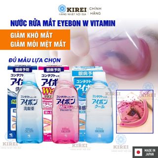 <CHUẨN NHẬT> Nước rửa mắt Eyebon W Vitamin Kobayashi giúp mắt thư giãn giảm mệt mỏi và khô mắt 500ml