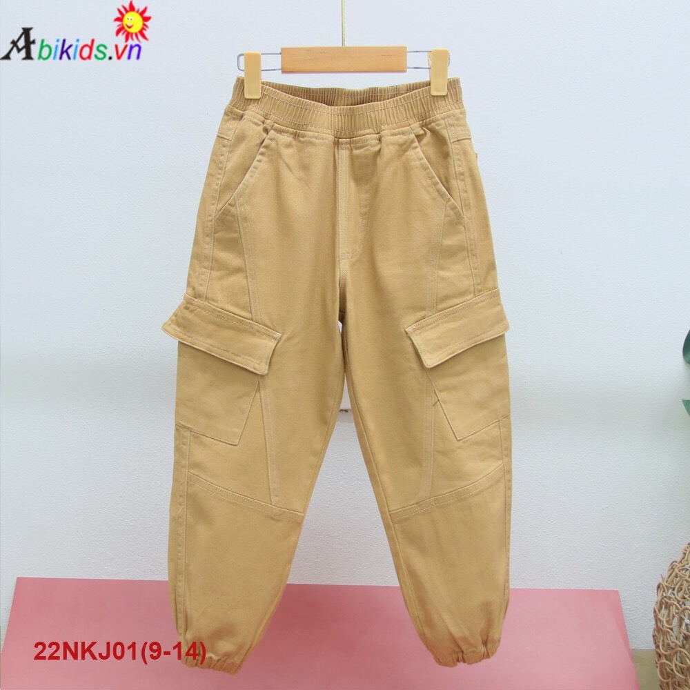 Quần dài kaki Abikids bé trai 9-14Y