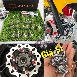 Ốc đĩa Salaya 8li25 lắp nhiều loại xe chuẩn inox 304 *Giá Sỉ