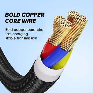 Cáp Sạc Siêu Tốc 100W 3 Trong 1 6A Micro Usb Type C Sạc Nhanh Type-C