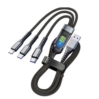 Cáp Sạc Siêu Tốc 100W 3 Trong 1 6A Micro Usb Type C Sạc Nhanh Type-C