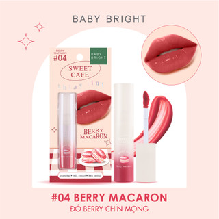 Son Tint Bóng Baby Bright Sweet Cafe Shiny Tint #04 Berry Macaron 2.8g