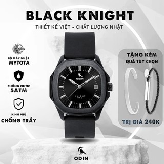 Đồng hồ Nam ODIN Knight Black chính hãng Việt Nam chống nước 5ATM