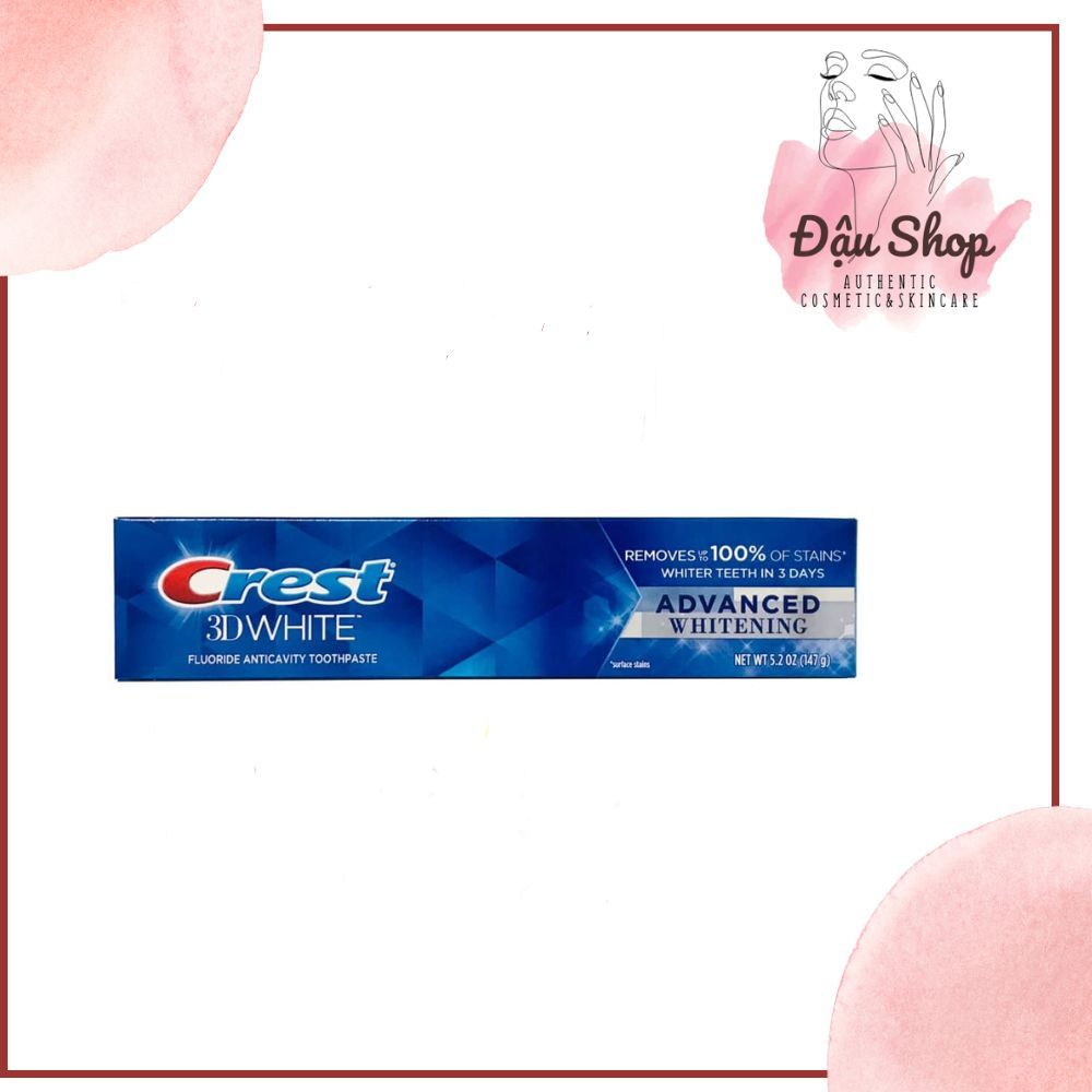 Kem đánh răng Crest 3D White Advanced Whitening 147g