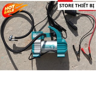 Máy Bơm Hơi Lốp Xe Oto Nhỏ Gọn Sử Dụng Bình DC 12v Total TTAC1406 Hàng Chính Hãng Bảo Hành 6 Tháng