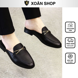 Giày Sục Nam Quảng Châu Phiên Bản Giới Hạn - Chất Liệu Da Cao Cấp Bảo Hành 12 Tháng L220