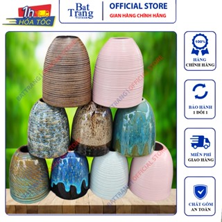 Bình Cắm Hoa Gốm Sứ Bát Tràng Dáng Chuông Mini Trang Trí Phòng Khách Hoặc Decor Các Màu Cao 15cm