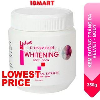 Kem Body Lotion Whitening Velvet Thái Lan Dưỡng Trắng Da 350g