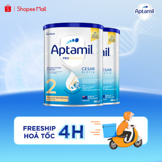 [Hỏa tốc 0Đ] Combo 2 Sữa bột Aptamil Profutura Cesarbiotik New Zealand số 2 - Synbiotic độc quyền