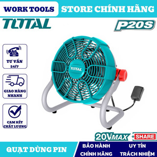 Total quạt máy dùng pin 20v tfali2002
