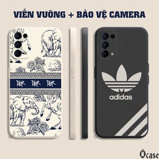 Ốp lưng Oppo Reno 5 / 5 Pro / FIND X3 LITE in hình gấu cạnh viền vuông có bảo vệ camera