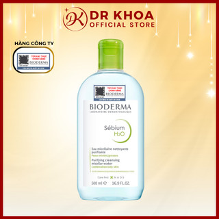 Nước tẩy trang bioderma dành cho da dầu & hỗn hợp sébium h2o 500ml