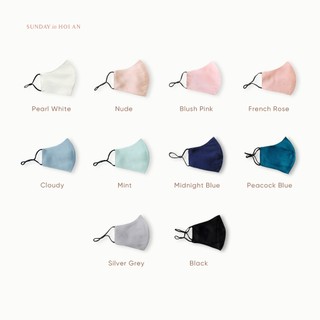 Khẩu Trang Lụa Mulberry 100% Cao Cấp Chống Lão Hoá Và Dưỡng Da | Mulberry Silk Face Mask - SUNDAY