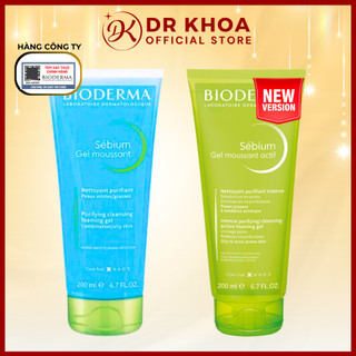 Sữa rửa mặt bioderma sebium gel moussant cho da hỗn hợp da dầu 100ml/200ml