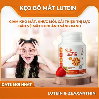 Viên ngậm bổ mắt cải thiện thị lực cho trẻ em và người lớn, giảm nhức mỏi mắt Lutein Eyes - Happy Vitamin