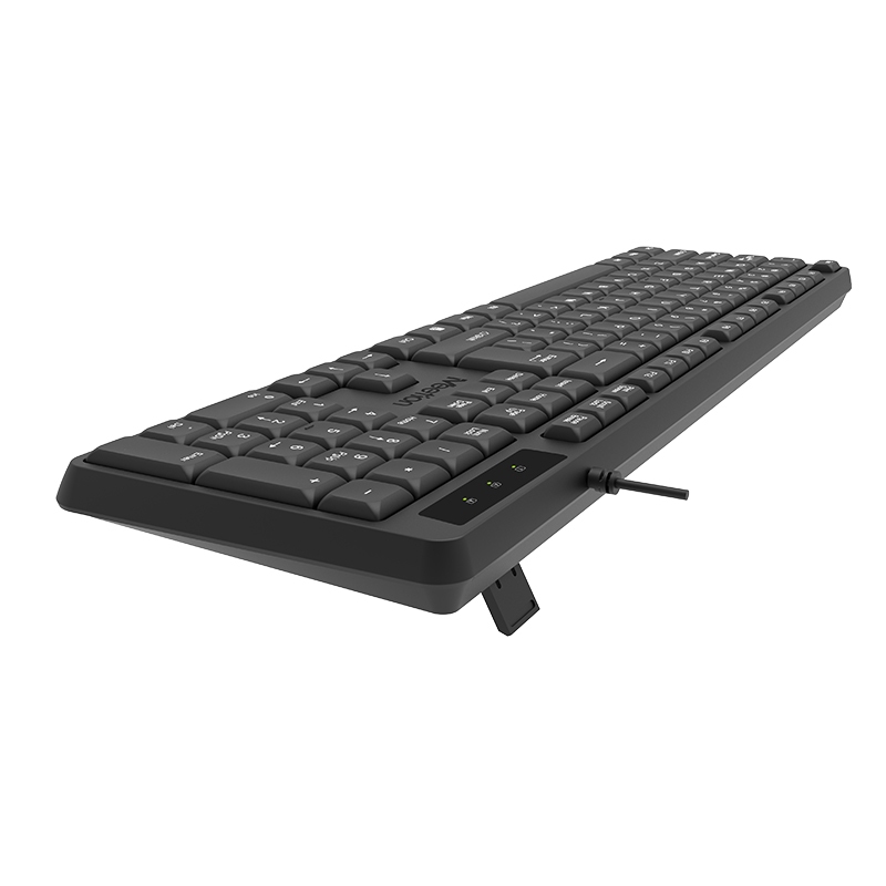 Bàn phím văn phòng chống ồn K200 MeeTion 104 phím thiết kế Ergonomic keycap gia công UV độ bền cao | BigBuy360 - bigbuy360.vn
