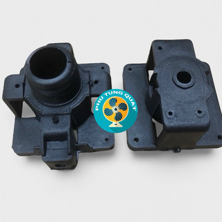Bộ vỏ motor quạt 12v nhựa đường kính 35mm - phụ Tùng quạt đầu quạt gió 12v