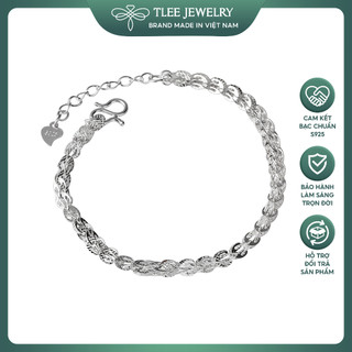 Lắc tay bạc nữ TLEE mẫu đuôi phụng mềm mại nữ tính TLEE JEWELRY LT0103