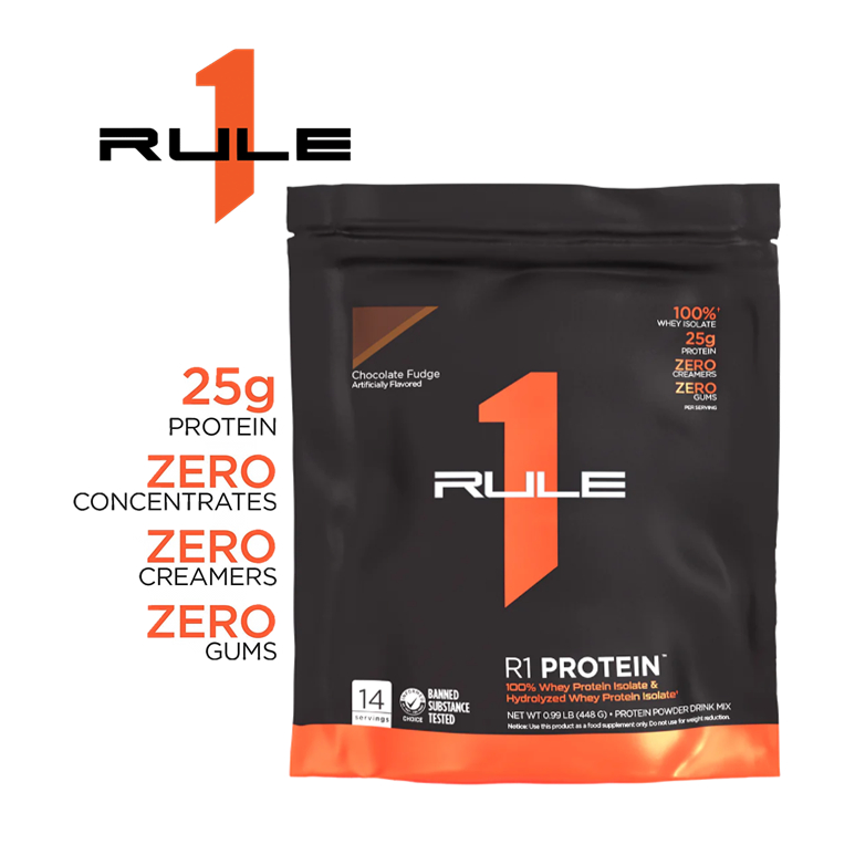 Whey tăng cơ Rule 1 Protein Isolate/ Hydrolysate 1lb (14-15 servings)