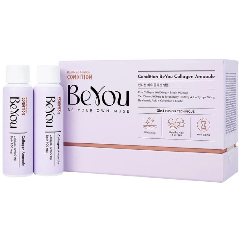 Thực phẩm bổ sung Collagen Condition Beyou Ampoule 10,000mg hỗ trợ làm trắng da, chống lão hóa (10 c