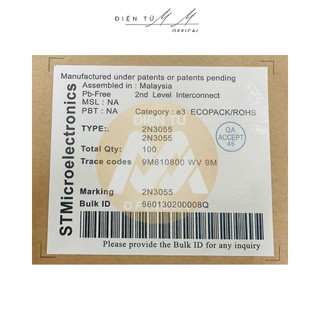 Sò sắt 3055 ST Malaysia hàng mới 100%
